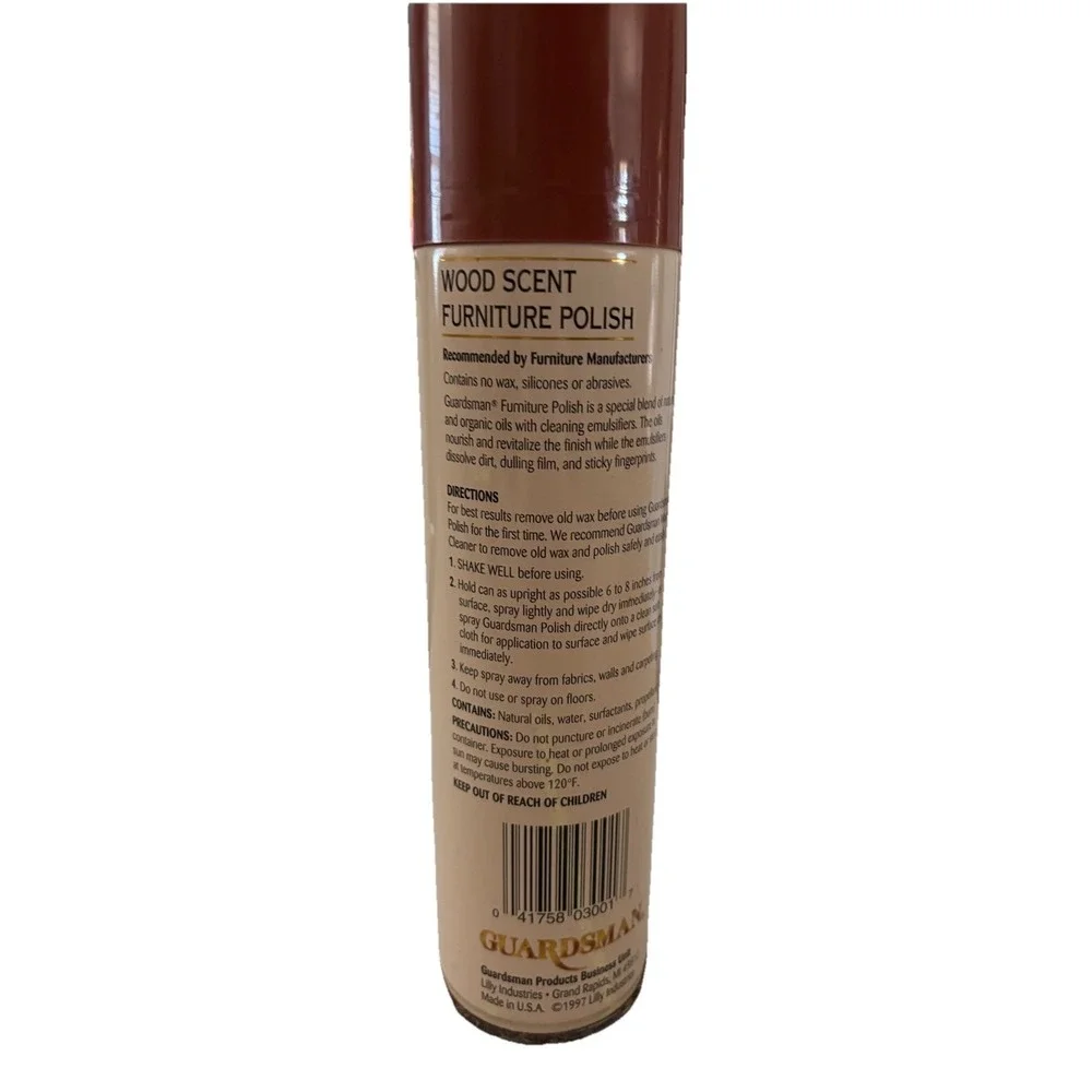 VTG (1997) Guardsman Furniture Polish 50% Full (Wood Scent) 12.5oz‎ Discontinued